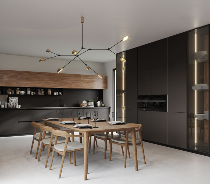 saitra-cocina-Glass-negro-madera